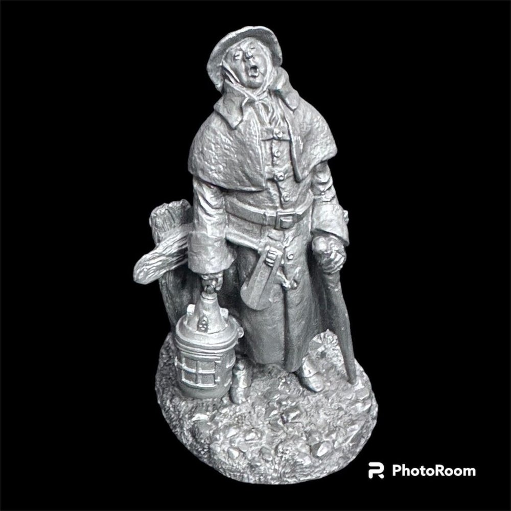 THE WATCHMAN FIGURINE FINE PEWTER THE FRANKLIN MINT‎ 1977